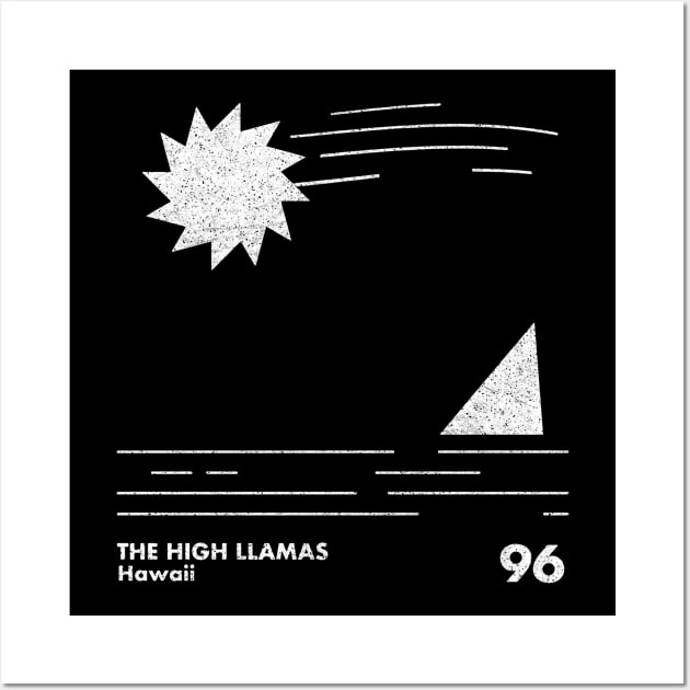 The High Llamas / Hawaii / Minimal Style Graphic Design Wall Art by saudade